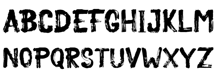 BeckaBrush Font LOWERCASE