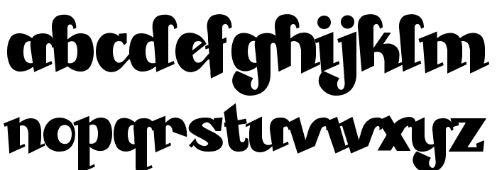 Beckasin Font LOWERCASE