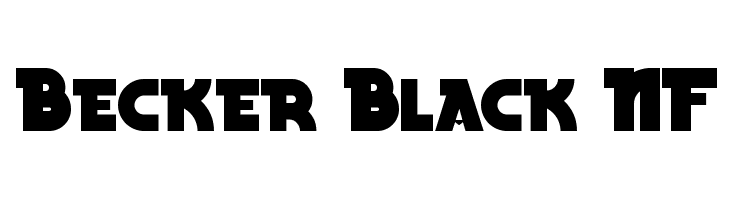 Becker Black NF फ़ॉन्ट