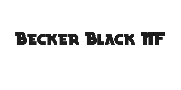 Becker Black NF Logo