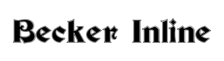 Becker Inline  Descarca Fonturi Gratis