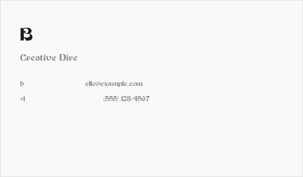 Becker-Medium Business Card