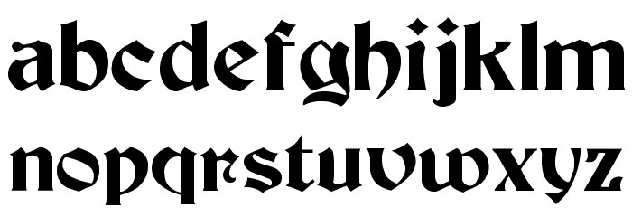 Becker-Medium Font LOWERCASE