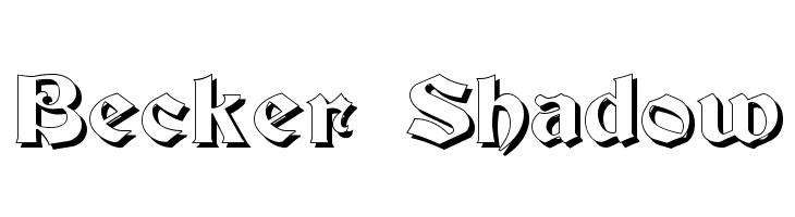 Becker Shadow  Descarca Fonturi Gratis