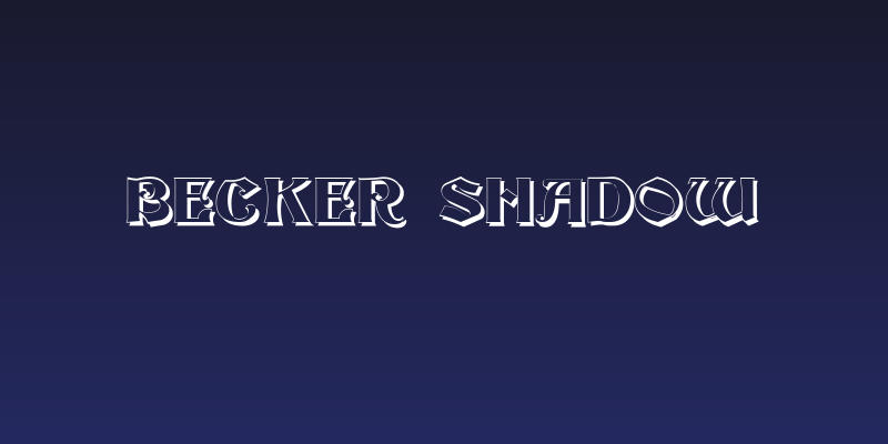 Becker Shadow Social Header
