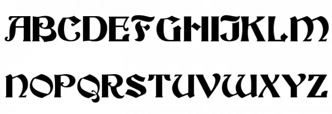 Becker Schriftart Groß