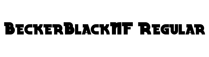BeckerBlackNF Regular  Fuentes Gratis Descargar