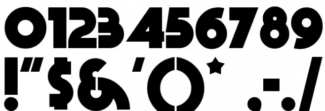 BeckerBlackNF Regular Font OTHER CHARS