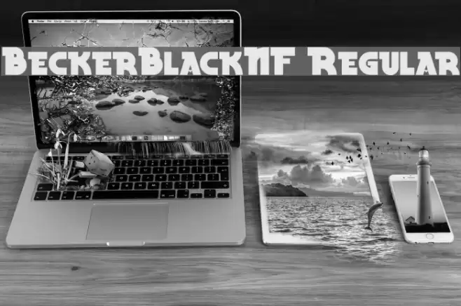 BeckerBlackNF Regular Font examples