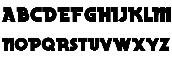 BeckerBlackNF Regular Font LOWERCASE