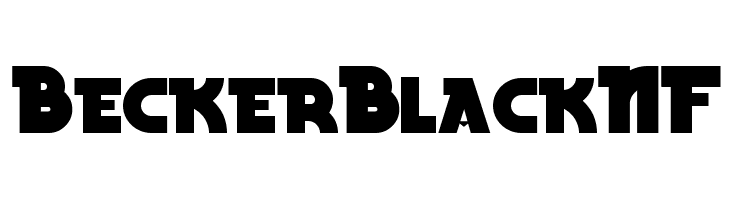 BeckerBlackNF  フリーフォントのダウンロード