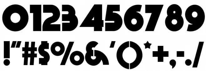BeckerBlackNF Font OTHER CHARS