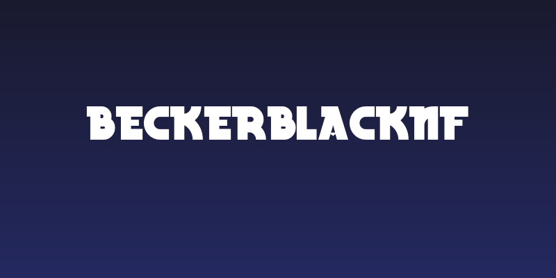 BeckerBlackNF Social Header