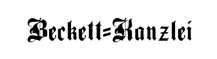 Beckett-Kanzlei Font