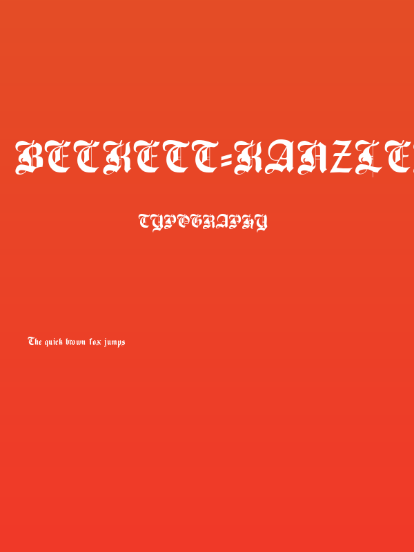 Beckett-Kanzlei Poster