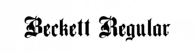 Beckett Regular  Fuentes Gratis Descargar