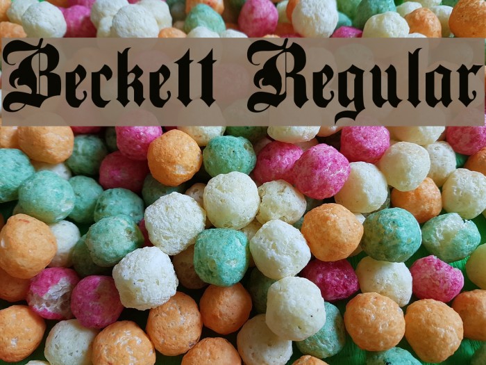 Beckett Regular Font examples