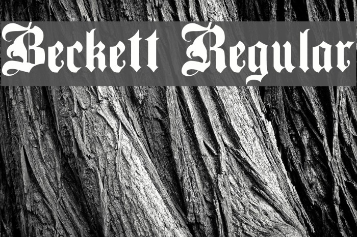 Beckett Regular Font examples