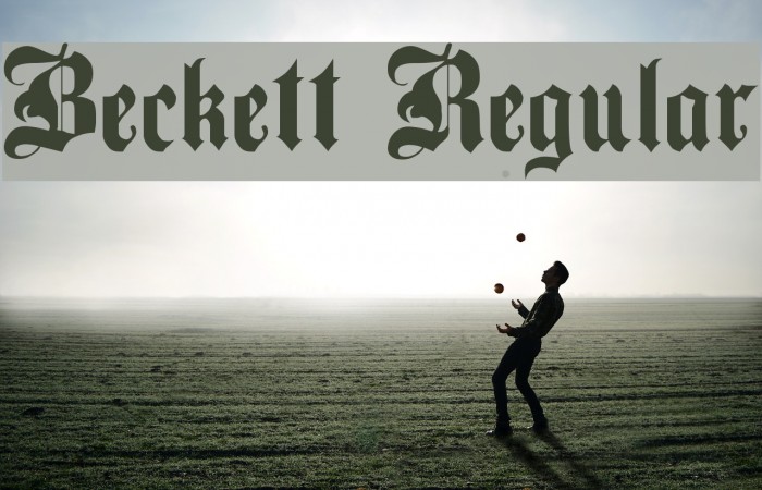 Beckett Regular Font examples