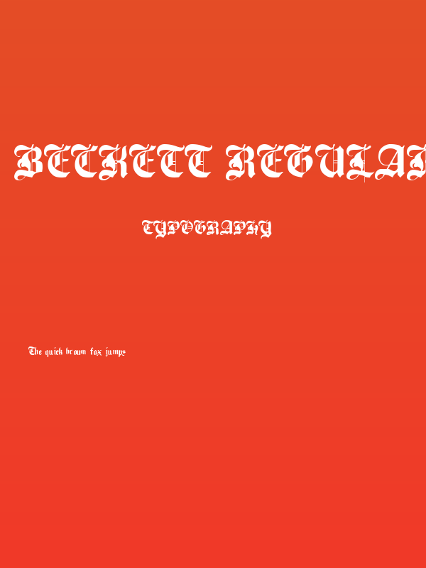 Beckett Regular Poster