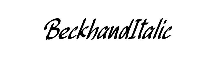 Beckhand Italic  Frei Schriftart Herunterladen