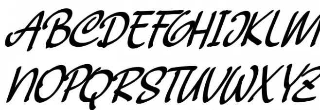 Beckhand Italic Fonte MAIÚSCULAS