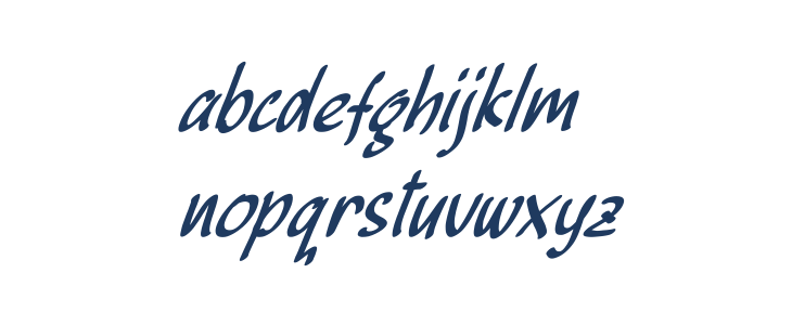 Beckhand Italic Lowercase