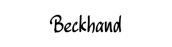 Beckhand  font caratteri gratis