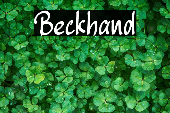 Beckhand Example 2