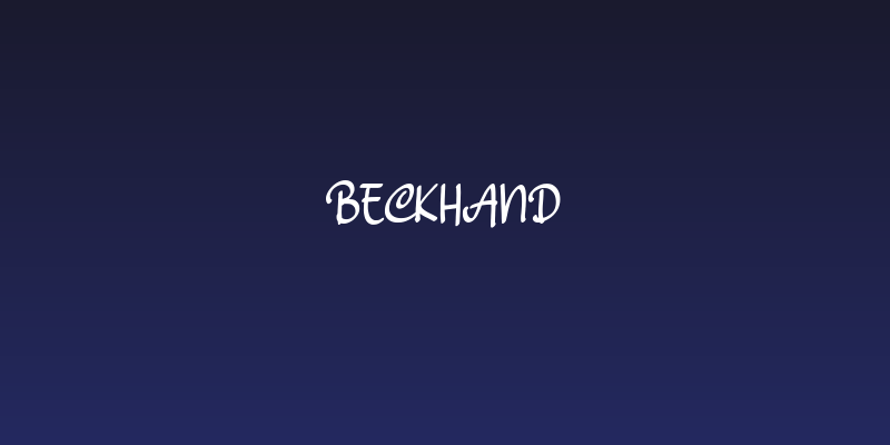 Beckhand Social Header