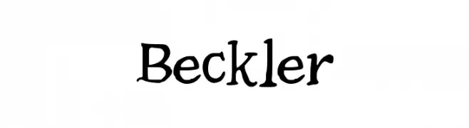 Beckler  免费字体下载