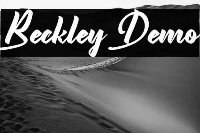 Beckley Demo Font examples