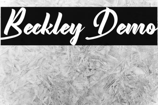 Beckley Demo Font examples