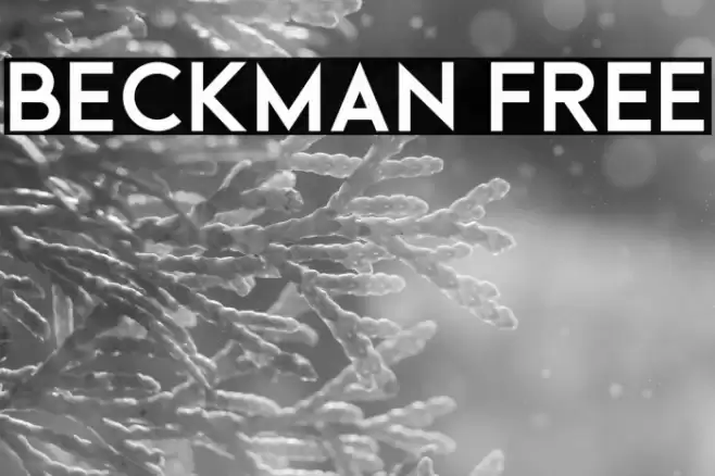 Beckman Free Font examples