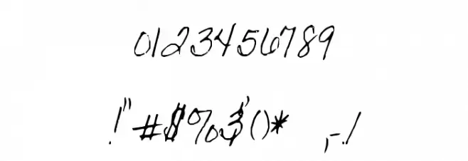 Becks Font OTHER CHARS