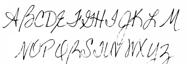 Becks Schriftart Groß