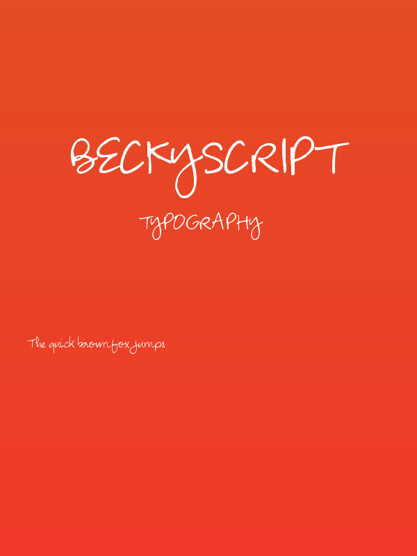BeckyScript Poster