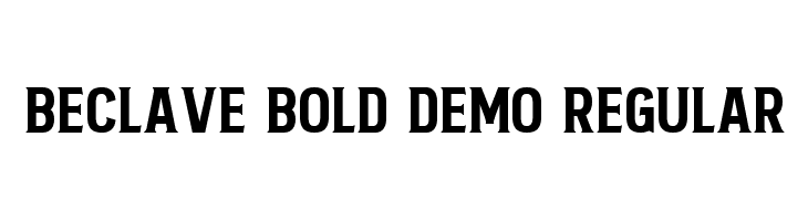 Beclave Bold DEMO Regular Font