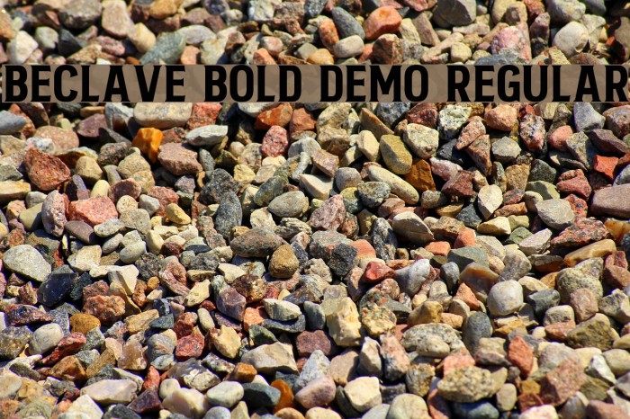 Beclave Bold DEMO Regular Font examples