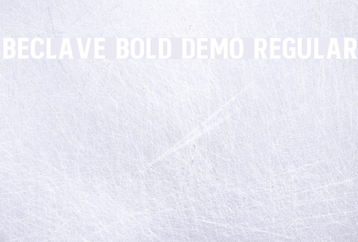Beclave Bold DEMO Regular Font examples