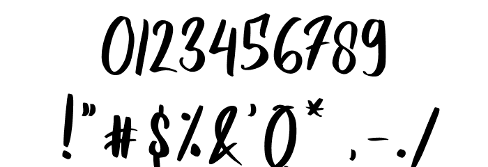 Become Choice Font OTHER CHARS