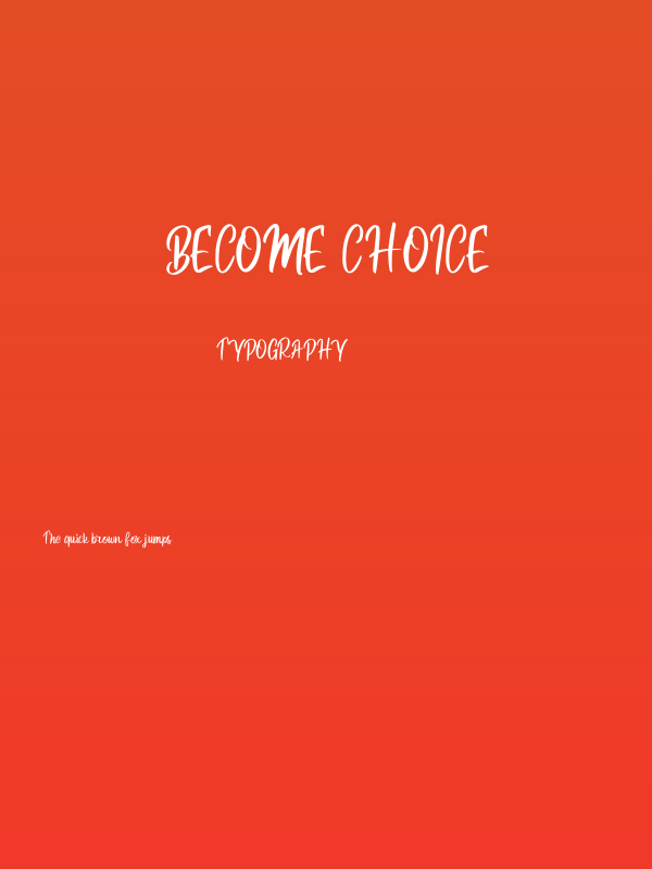 Become Choice Poster