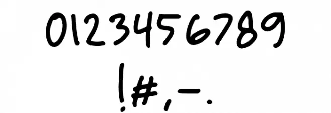 Becomes Notes Regular Font OTHER CHARS