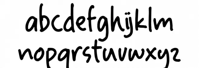 Becomes Notes Regular Font LOWERCASE