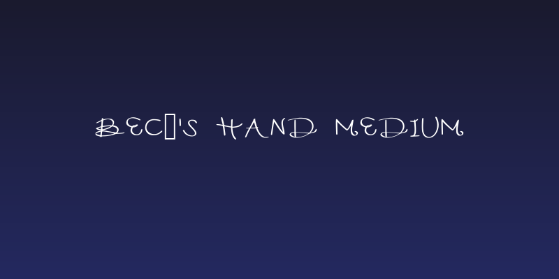 Bec's Hand Medium Social Header