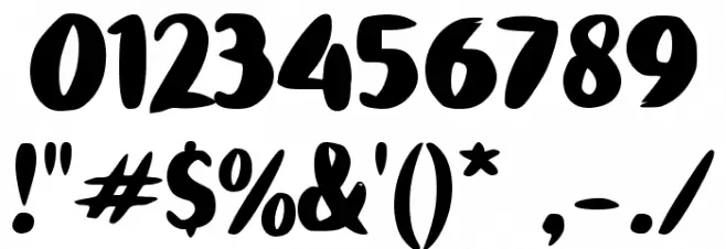 Bed Pillow Font OTHER CHARS