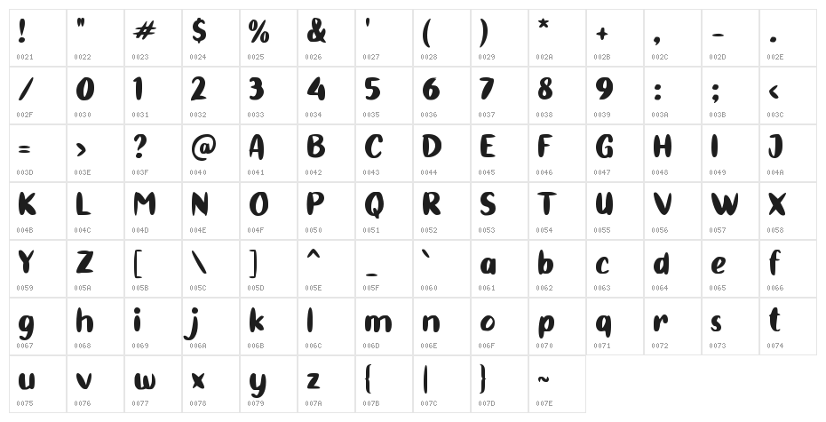 Bed Pillow Character Map