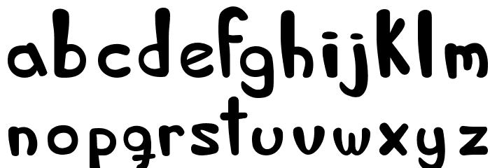 Bed and Breakfast Regular Font LOWERCASE