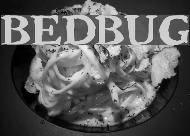 Bedbug Шрифта examples