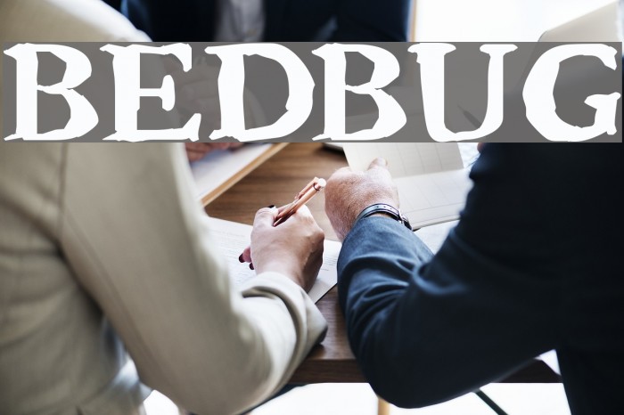 Bedbug Шрифта examples